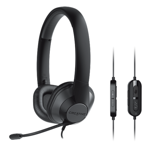 Creative Labs HS-720 V2 Auriculares Alámbrico Diadema Oficina/Centro de llamadas Negro - imagen 3