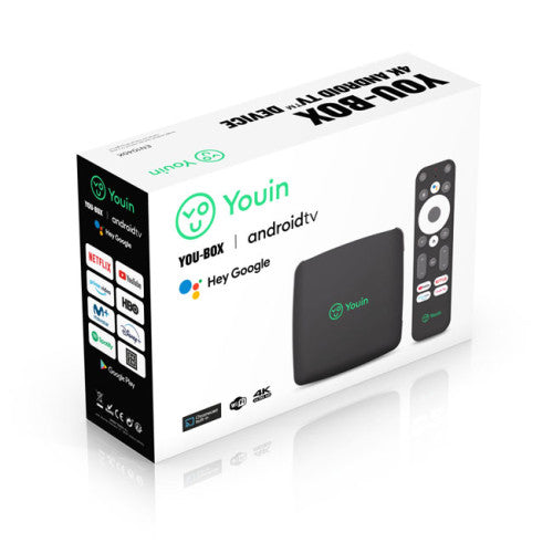 YOUIN RECEPTOR ANDROID TV 4K UHD CON ASISTENTE DE VOZ GOOGLE (EN1040K) - imagen 2