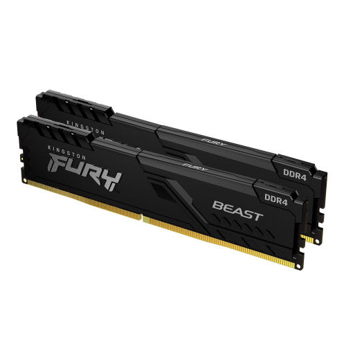 Kingston MEMORIA KINGSTON FURY BEAST BLACK DDR4 32GB (KIT 2) 3200MHZ CL16 1GX8 - KF432C16BB1K2/32 - imagen 1