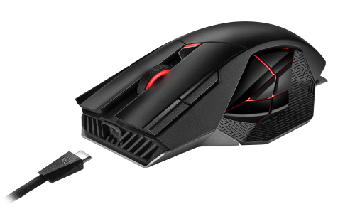 ASUS ROG Spatha X ratón mano derecha RF Wireless+USB Type-A Óptico 19000 DPI - imagen 3