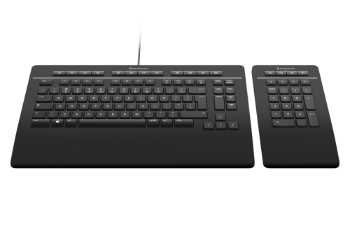 3Dconnexion Keyboard Pro with Numpad teclado USB Negro - imagen 2
