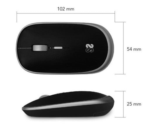 SUBBLIM Ratón Inalámbrico Mini Wireless Mini Mouse Space Grey - imagen 3