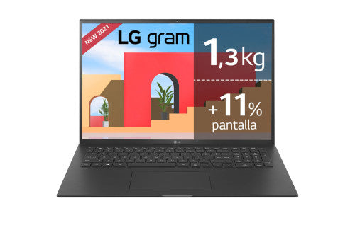 Imagen de LG Gram 17Z95P-G.AA78B ordenador portatil Netbook 43,2 cm (17") WQXGA Intel® Core™ i7 16 GB LPDDR4x-SDRAM 512