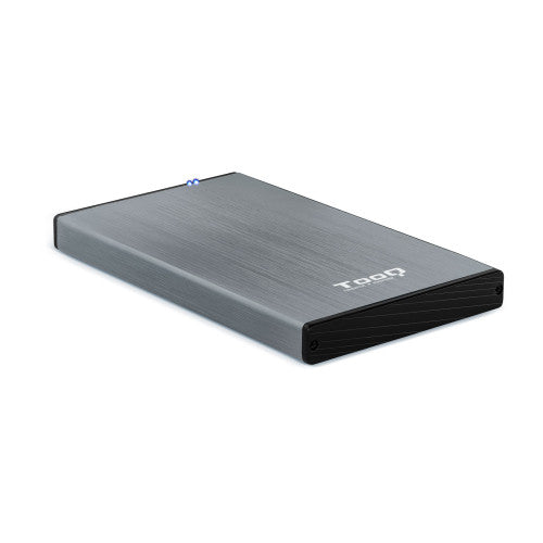 TooQ TQE-2527G caja para disco duro externo Caja de disco duro (HDD) Negro, Gris 2.5" - imagen 1