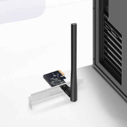 TP-Link Adaptador PCI Express Archer T2E Doble Banda AC600 433 Mbps 1 Antena Externa - imagen 3