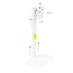 TooQ DB1127TN-W soporte para monitor 68,6 cm (27") Independiente Blanco - imagen 2