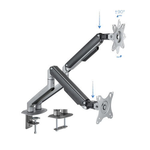 TooQ DB4132TNR-G soporte para monitor 81,3 cm (32") Abrazadera/Atornillado Negro - imagen 2