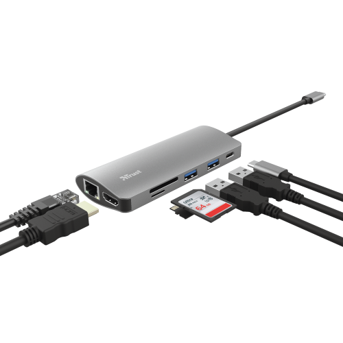 Trust Dalyx tarjeta y adaptador de interfaz Interno HDMI, RJ-45, USB 3.2 Gen 1 (3.1 Gen 1) - imagen 3