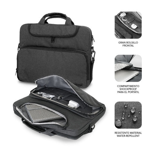 Subblim AIR PADDING LAPTOP BAG 15,6" DARK GREY - imagen 2