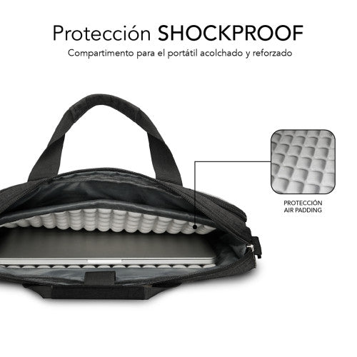 Subblim AIR PADDING LAPTOP BAG 15,6" DARK GREY - imagen 3