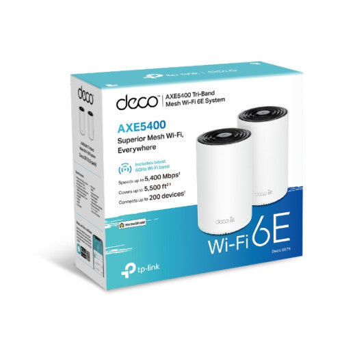 TP-Link Sistema Wi-Fi Mesh Deco XE75(2-pack) AXE5400 Triple Banda Control Parental - imagen 3