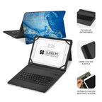 SUBBLIM Funda con Teclado Keytab Pro BT Trendy Marmol Azul - imagen 3
