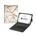 SUBBLIM Funda con Teclado Keytab Pro BT Trendy Marmol Blanco - imagen 1