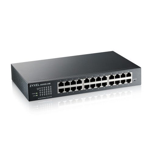 Zyxel ZYZEL ZYXEL GS1915-24E, 24-PORT GBE SMART HYBRID MODE SWITCH, STANDALONE O NEBULAFLEX CLOUD, RACKMOUNT AND DESKTOP, SIN VENTILADOR. (GS1915-24E-EU0101F) - imagen 1
