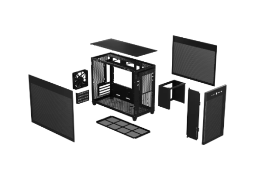 ASUS Prime AP201 MicroATX Mini Tower Negro - imagen 2