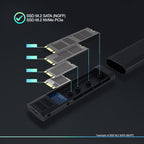 TooQ Shura Caja externa para unidad de estado sólido (SSD) Negro M.2 - imagen 3