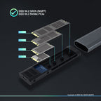 TooQ Shura Caja externa para unidad de estado sólido (SSD) Gris M.2 - imagen 3