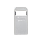 Kingston Technology DataTraveler Micro unidad flash USB 64 GB USB tipo A 3.2 Gen 1 (3.1 Gen 1) Plata - imagen 1