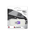 Kingston Technology DataTraveler microDuo 3C unidad flash USB 256 GB USB Type-A / USB Type-C 3.2 Gen 1 (3.1 Gen 1) Acero inoxidable, Púrpura - imagen 3