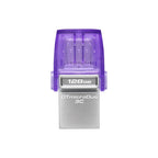 Kingston Technology DataTraveler microDuo 3C unidad flash USB 128 GB USB Type-A / USB Type-C 3.2 Gen 1 (3.1 Gen 1) Acero inoxidable, Púrpura - imagen 1