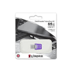 Kingston Technology DataTraveler microDuo 3C unidad flash USB 64 GB USB Type-A / USB Type-C 3.2 Gen 1 (3.1 Gen 1) Púrpura, Acero inoxidable - imagen 3