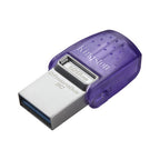 Kingston Technology DataTraveler microDuo 3C unidad flash USB 128 GB USB Type-A / USB Type-C 3.2 Gen 1 (3.1 Gen 1) Acero inoxidable, Púrpura - imagen 2