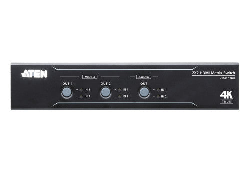 ATEN Switch de matriz HDMI 4K real 2 x 2 con desincrustador de audio - imagen 3
