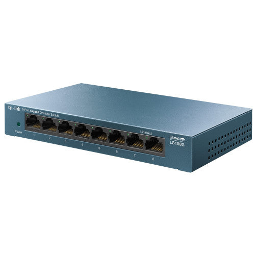 TP-Link Switch de Sobremesa LS108G 8 Puertos Gigabit RJ45 Carcasa de Metal - imagen 2