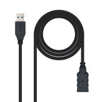 Nanocable Cable USB 3.0, Tipo A/M-A/H, Negro, 3.0 M - imagen 1