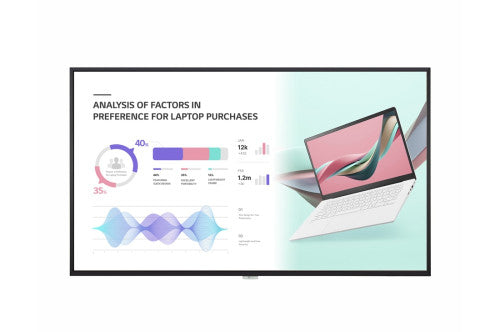 LG 55UH5J-H pantalla de señalización Pantalla plana para señalización digital 139,7 cm (55") IPS Wifi 500 cd / m² UHD+ Negro 24/7 - imagen 2