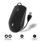 SUBBLIM Ratón Business Silencioso con cable USB 1200 DPI - imagen 2