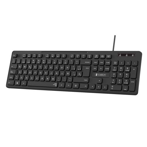SUBBLIM Teclado Ergonómico Business Slim Silencioso con cable USB - imagen 1