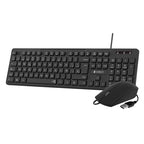 SUBBLIM Teclado Ergonómico y ratón Combo Business Slim Silencioso con cable USB - imagen 1