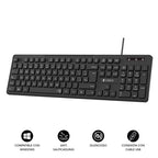 SUBBLIM Teclado Ergonómico Business Slim Silencioso con cable USB - imagen 2