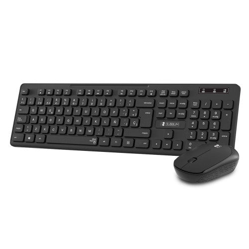 SUBBLIM Teclado Ergonómico y ratón Combo Business Slim Silencioso Inalámbrico 2.4G - imagen 1