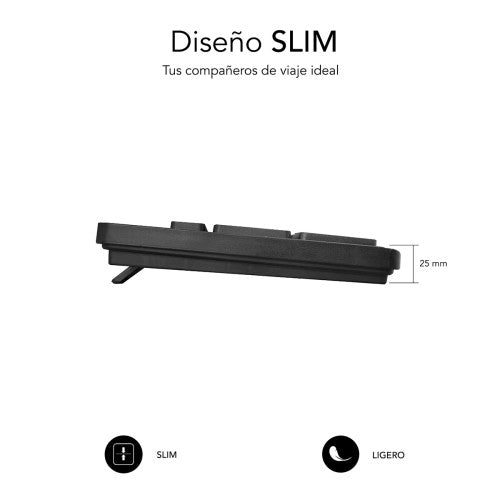 SUBBLIM Teclado Ergonómico Business Slim Silencioso con cable USB - imagen 3