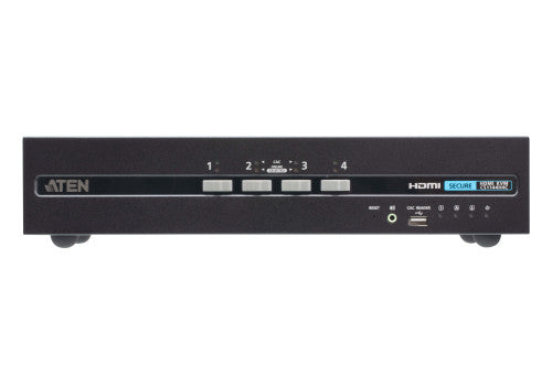 Imagen de ATEN Switch KVM de seguridad avanzada HDMI dual display USB de 4 puertos con CAC (compatible con PSD PP v4.0)