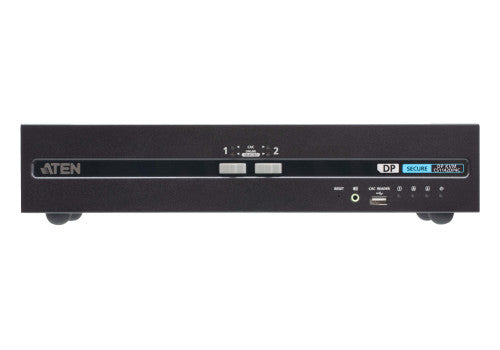Imagen de ATEN Switch KVM de seguridad avanzada DisplayPort dual display USB de 2 puertos con CAC (compatible con PSD PP