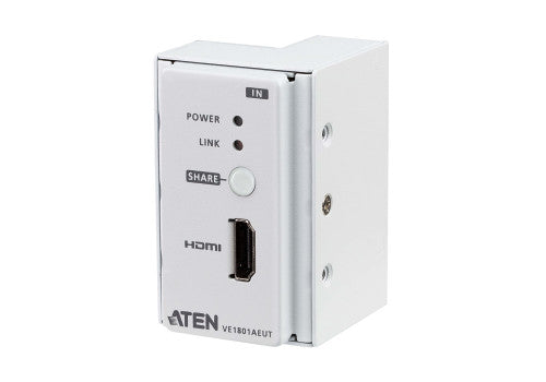 ATEN TRANSMISOR HDMI 4K SOBRE HDBASET-LITE (CLASS B) ENCASTRABLE CON EMBELLECEDOR EU WALL PLATE / POH (70M) (VE1801AEUT-AT-G) - imagen 1