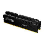 Kingston MEMORIA KINGSTON FURY BEAST BLACK DDR5 32GB KIT2 5600MT/S CL36 KF556C36BBEK2-32 - imagen 1