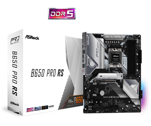 Asrock B650 Pro RS AMD B650 Zócalo AM5 ATX - imagen 1