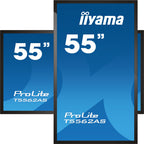 Iiyama MONITOR IIYAMA 55" 4K 20P TACTIL IPS (T5562AS-B1) 3840X2160 / OPERACION 24/7 / HDMIX3 / HORIZONTAL Y APAISADO / 420CD/M2, 1200:1, 8MS, USB TOUCH INTERFACE, RS232C / 16GB EMMC / 2G RAM / 1GB EMBEDDED / SD CARD SLOT / ESHARE / VESA 200 MM - imagen 3