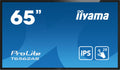 iiyama T6562AS-B1 pantalla de señalización Panel plano interactivo 163,8 cm (64.5") IPS 500 cd / m² 4K Ultra HD Negro Pantalla táctil Procesador incorporado Android 8.0 24/7 - imagen 1