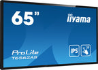 iiyama T6562AS-B1 pantalla de señalización Panel plano interactivo 163,8 cm (64.5") IPS 500 cd / m² 4K Ultra HD Negro Pantalla táctil Procesador incorporado Android 8.0 24/7 - imagen 2