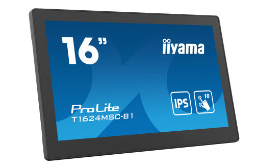 Iiyama MONITOR IIYAMA 15,6" PCAP BEZEL FREE FRONT, 10P TOUCH, 1920X1080, HDMI, 385CD/M2 (WITH TOUCH), 800:1, USB INTERFACE, SD-CARD, MEDIA PLAYER, EXTERNAL POWER ADAPTER, SPEAKERS, REMOTE CONTROL10P TOUCH WITH SUPPORTED OS (T1624MSC-B1) - imagen 2