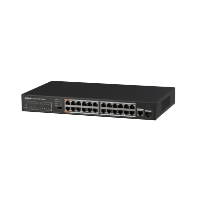 Imagen de Switch PoE Dahua DH-PFS3125-24ET-190 24 Puertos + 1 Gigabit