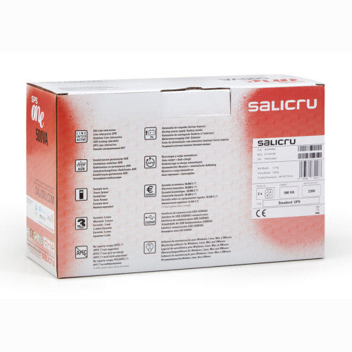 SAI SALICRU ONE 700, 700VA TECH. LINE-INTERACTIVE CON AVR+SOFT/CONEXION USB (SPS.700.ONE) - imagen 2