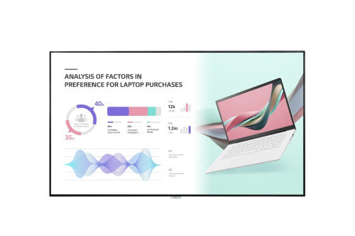Imagen de LG 98UH5J-H pantalla de señalización Pantalla plana para señalización digital 2,49 m (98") LCD Wifi 500 cd / m