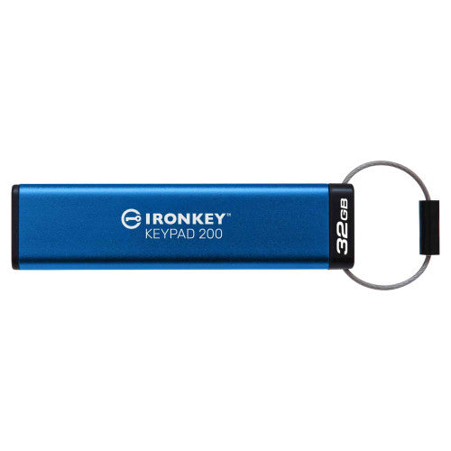 Kingston Technology IronKey Keypad 200 unidad flash USB 32 GB USB tipo A 3.2 Gen 1 (3.1 Gen 1) Azul - imagen 1