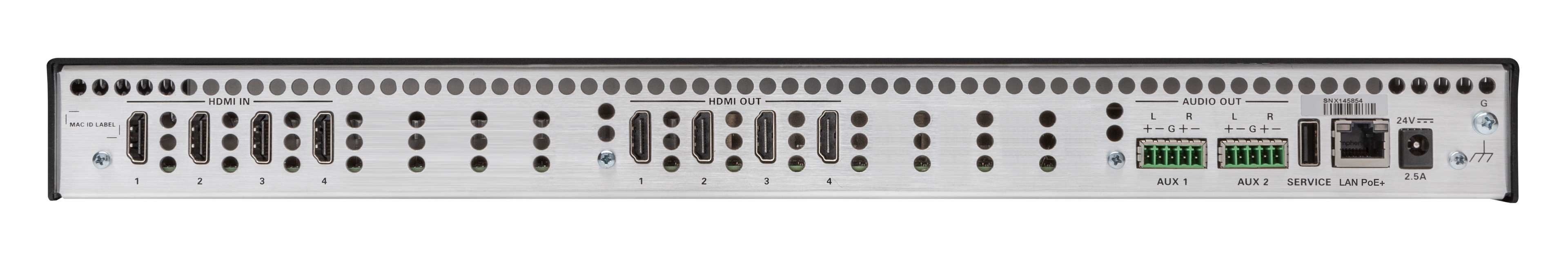 CRESTRON 4X4 4K60 4:4:4 HDR AV SWITCHER (HD-MD4X4-4KZ-E) 6511308 - imagen 3